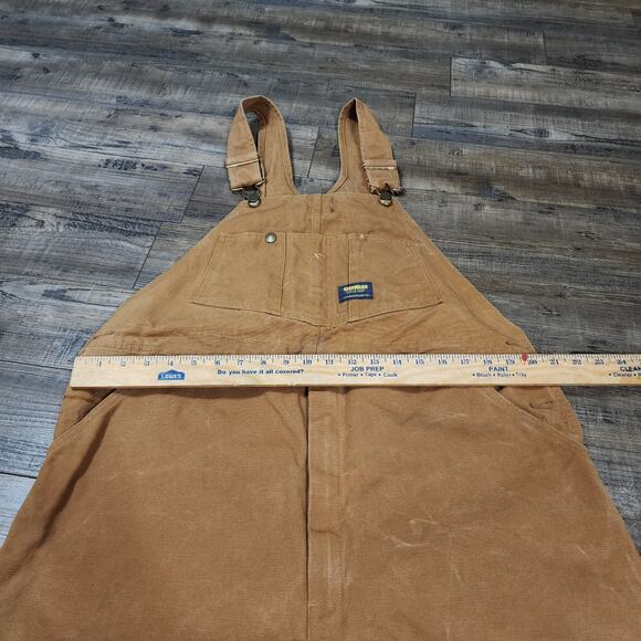 VTG OshKosh B'Gosh Overalls Carpenter Brown Men's Workwear 40x30 2259 - Picture 5 of 11